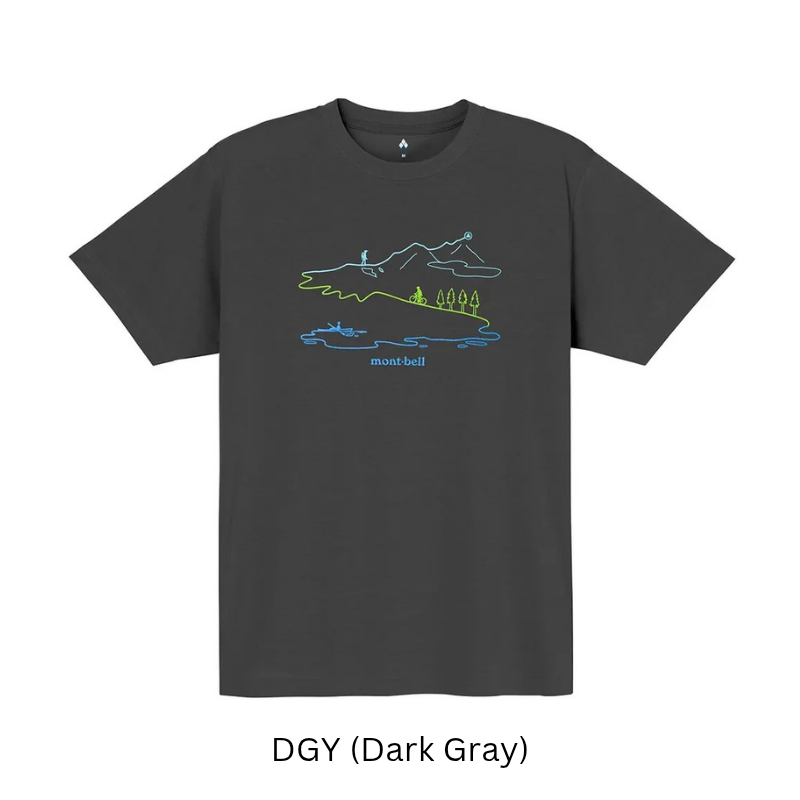 Montbell T-Shirt Unisex Wickron T Long Track - Everyday Hiking Trekking Firstlayer