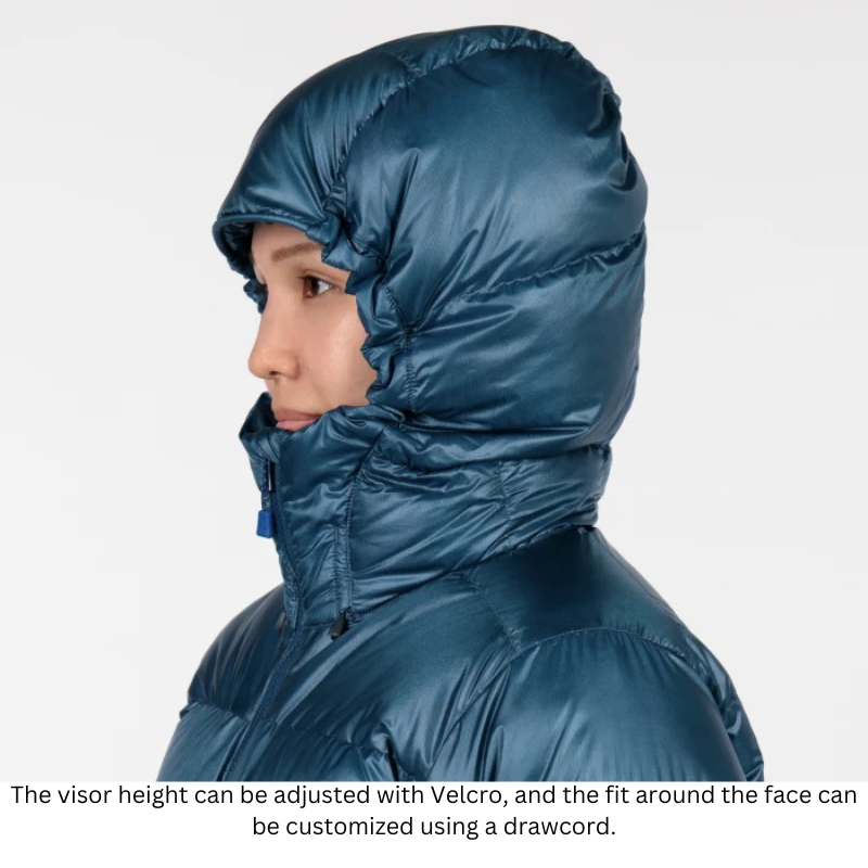 Montbell Down Jacket Women's Alpine Down Parka With Hood - 800 Fill