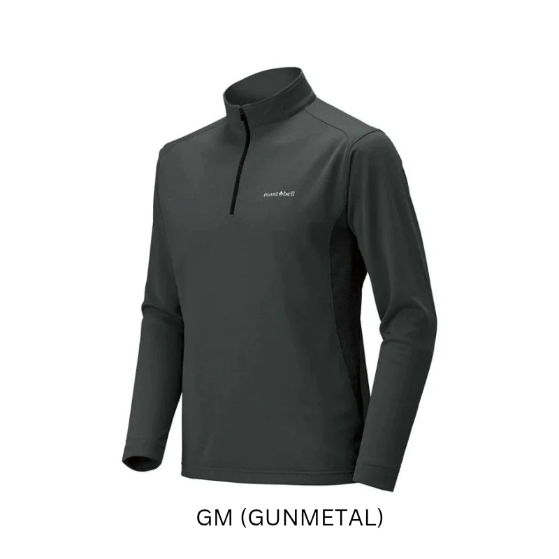 Montbell T-Shirt Men's Wickron ZEO Long Sleeve Zip Shirt