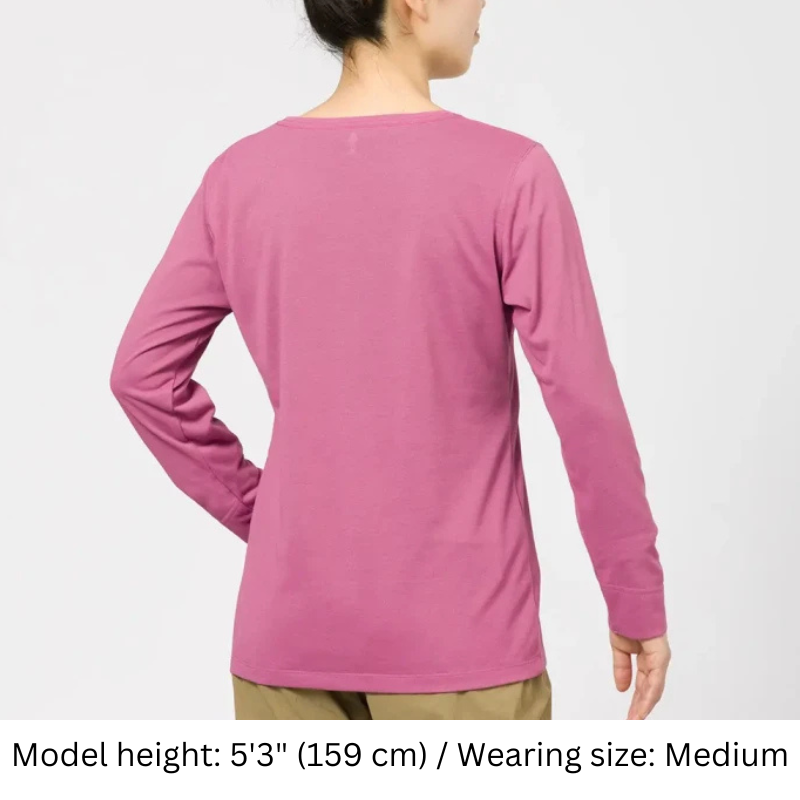 Montbell T-Shirt Women's Wickron Slim Long Sleeve T - Everyday Hiking Trekking Firstlayer