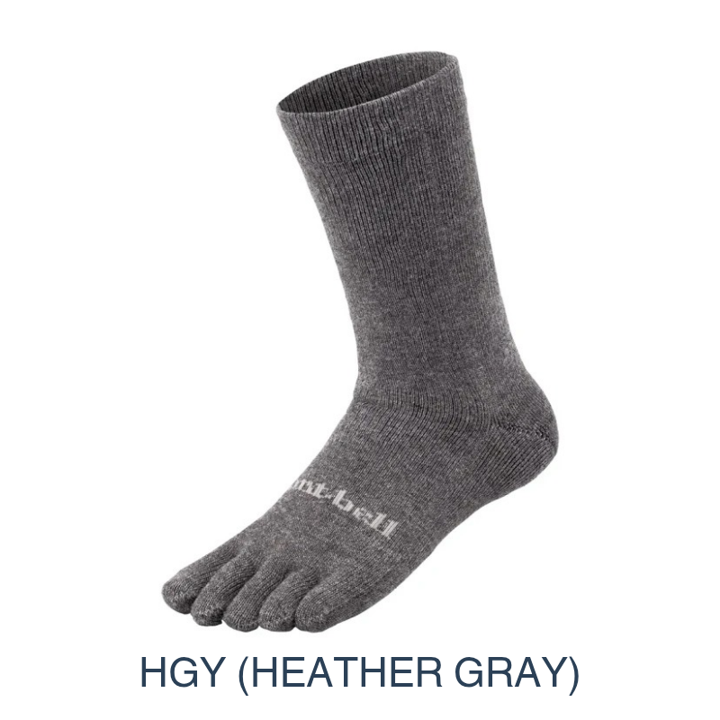 Montbell Women's Wickron Trekking 5 Toe Socks