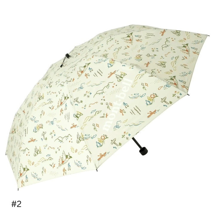 Montbell Print Trekking Umbrella 55 (153g, 55cm Opened)