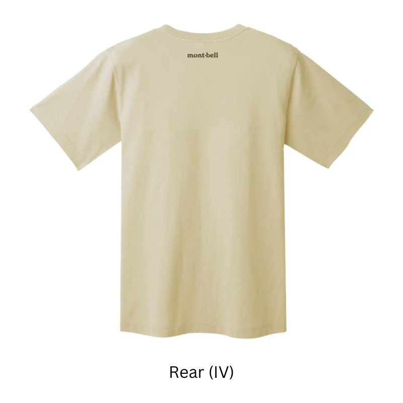 Montbell T-Shirt Unisex Pear Skin Cotton T Wood - Navy