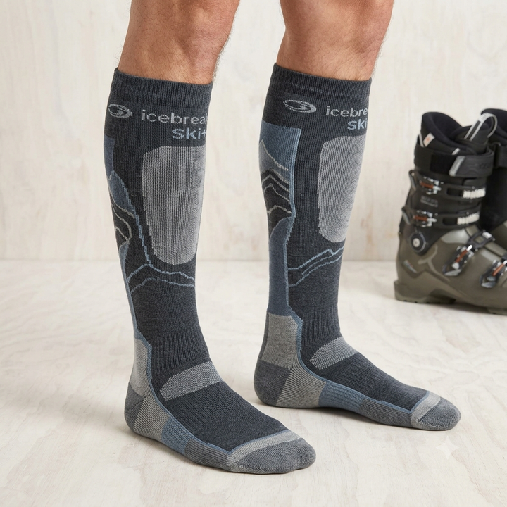 icebreaker Merino Men's Ski+ Medium Cushion Over-The-Calf Socks
