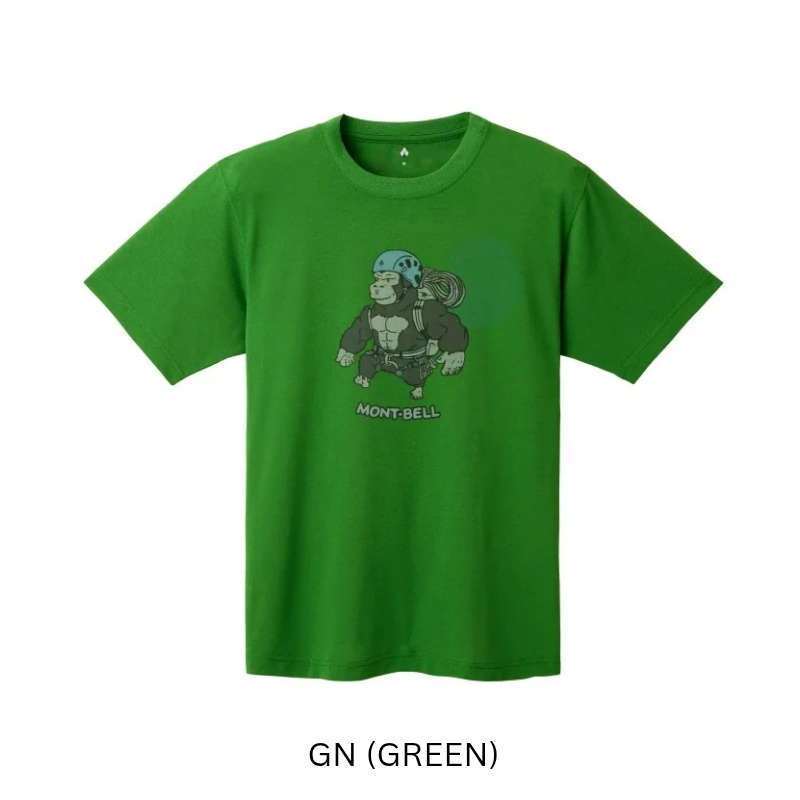 Montbell T-Shirt Unisex Wickron T Wild Climber - Everyday Hiking Trekking Firstlayer