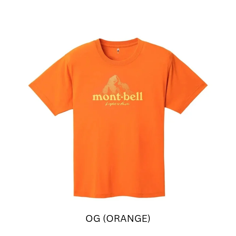 Montbell T-Shirt Unisex Wickron T Dot Logo - Everyday Hiking Trekking Firstlayer