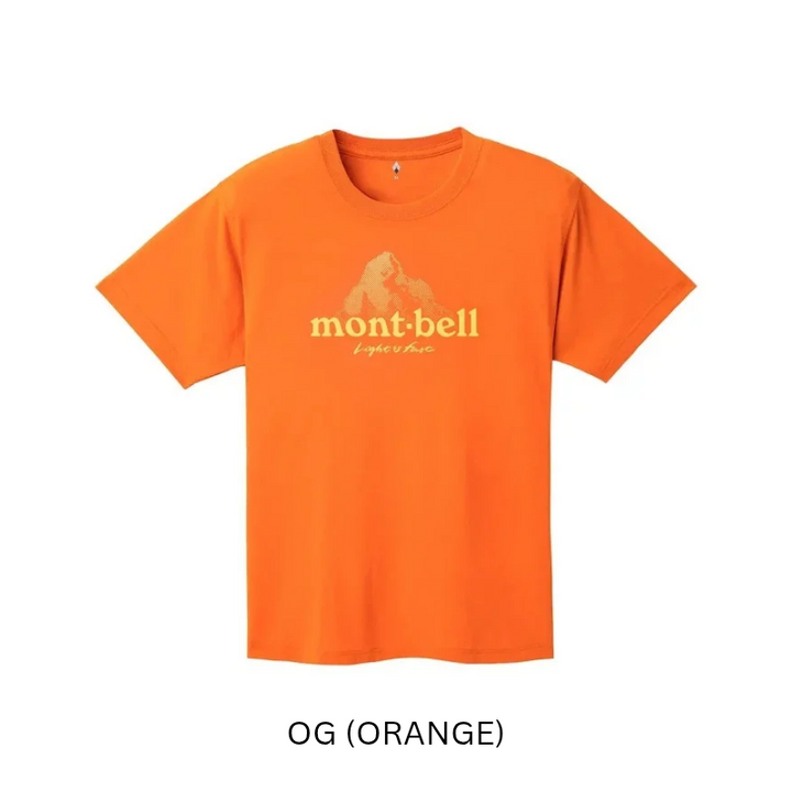 Montbell T-Shirt Unisex Wickron T Dot Logo - Everyday Hiking Trekking Firstlayer
