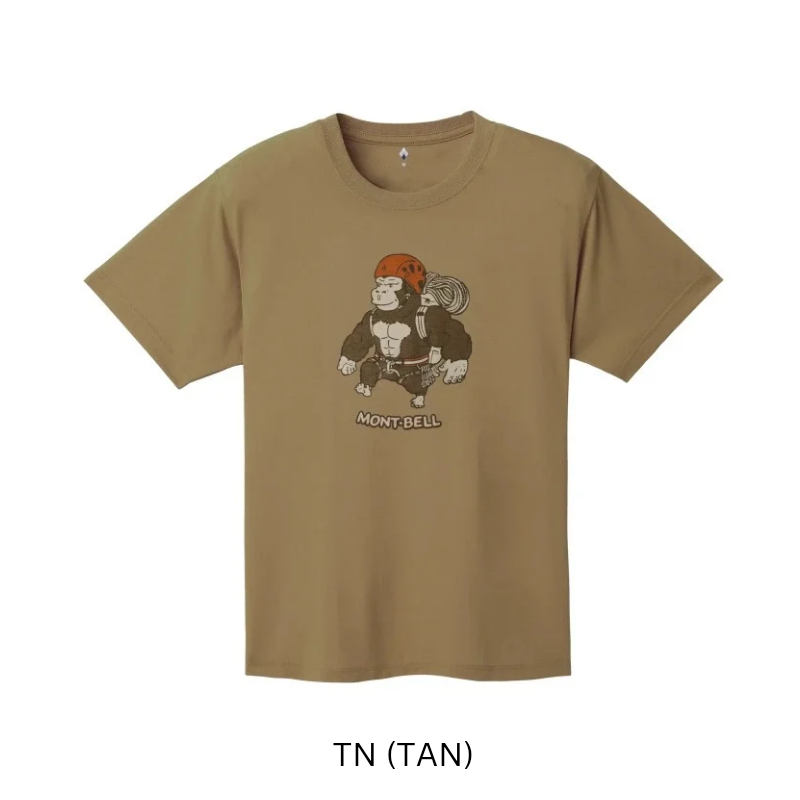 Montbell T-Shirt Unisex Wickron T Wild Climber - Everyday Hiking Trekking Firstlayer