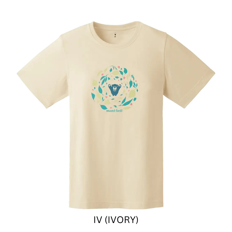 Montbell T-Shirt Women's Wickron T Leaf Dance