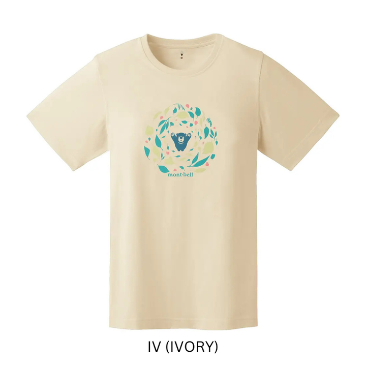 Montbell T-Shirt Women's Wickron T Leaf Dance