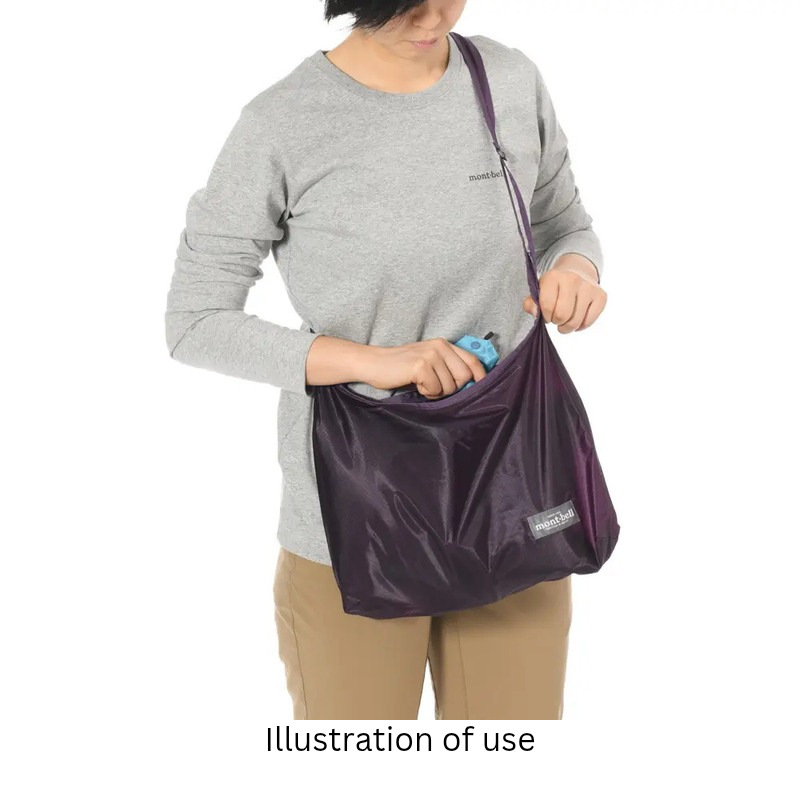 Montbell Ultra Light Mono Shoulder Bag L 4L - Travel Foldable