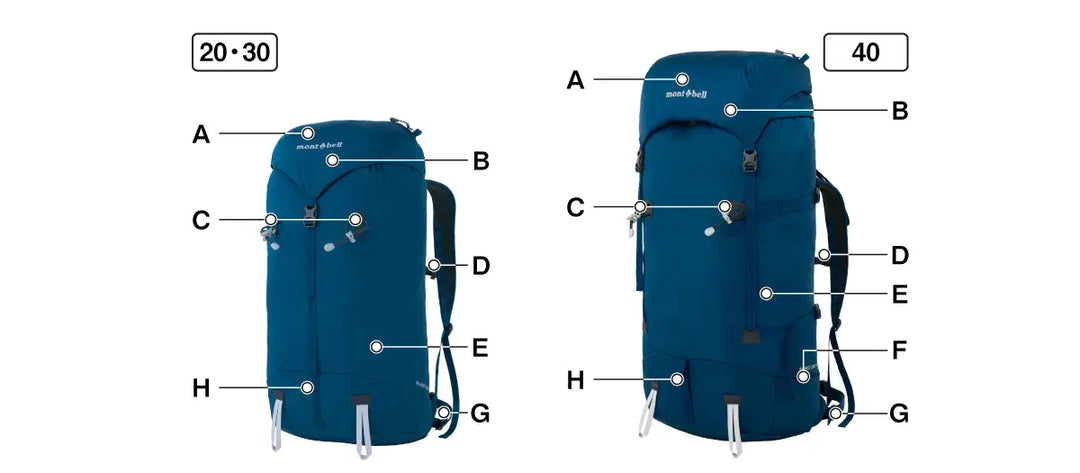 Montbell Backpack Balance Pack 40L Unisex