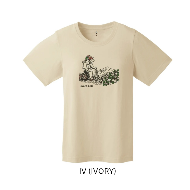 Montbell T-Shirt Women's Wickron T Hiking Bear - Everyday Hiking Trekking Firstlayer