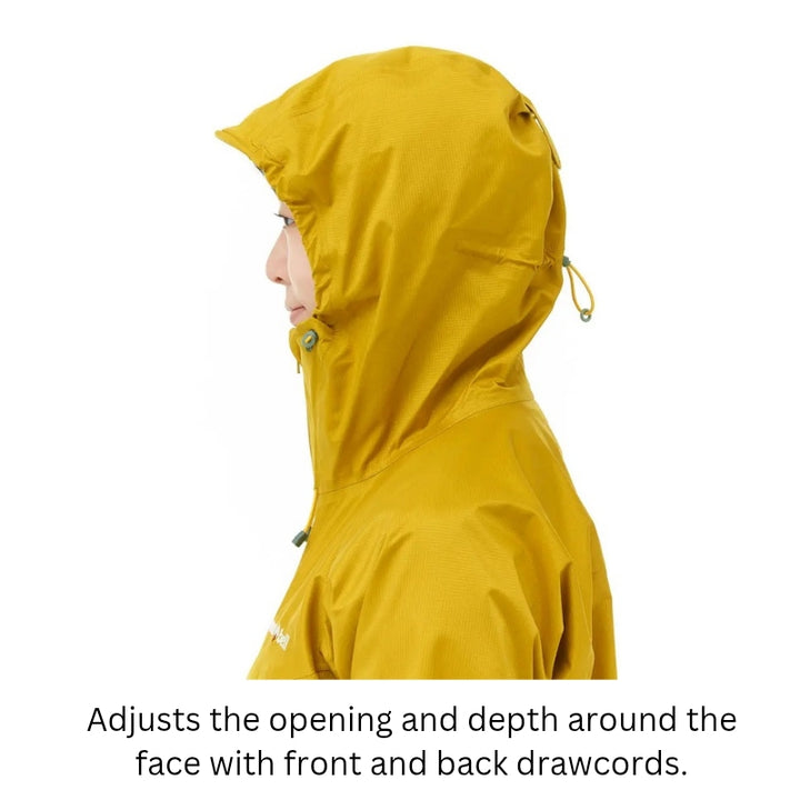 Montbell Rainwear Women's Thunder Pass Jacket 3-layer DRY-TEC - IVORY/OFF WHITE