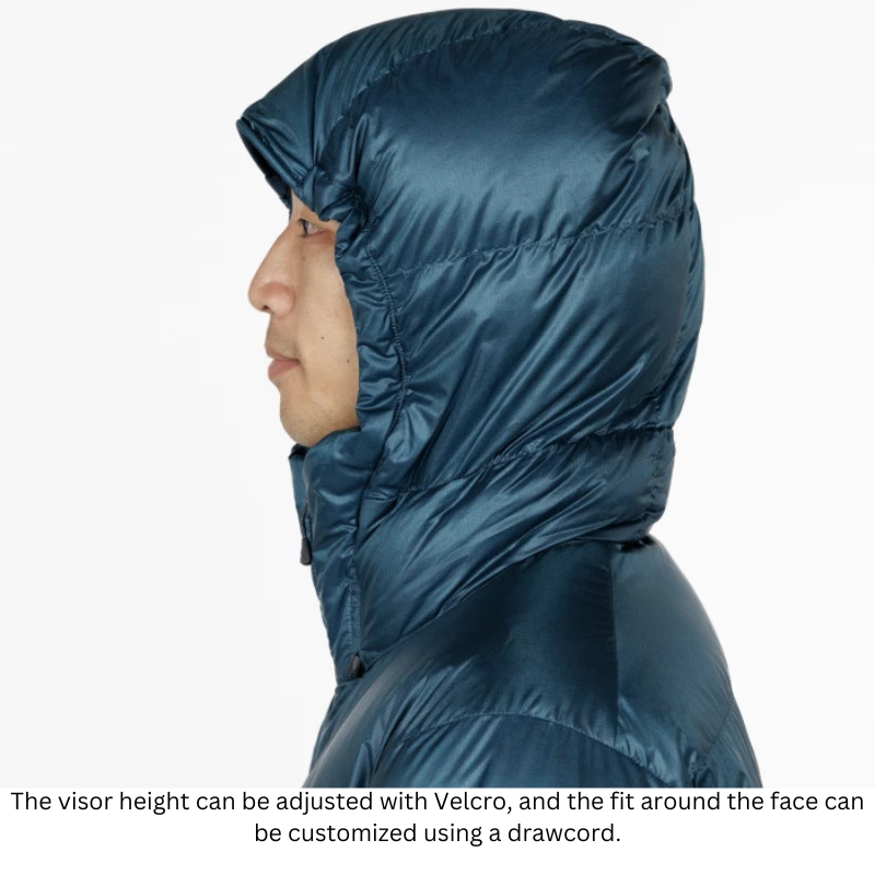 Montbell Down Jacket Men's Alpine Down Parka With Hood - 800 Fill