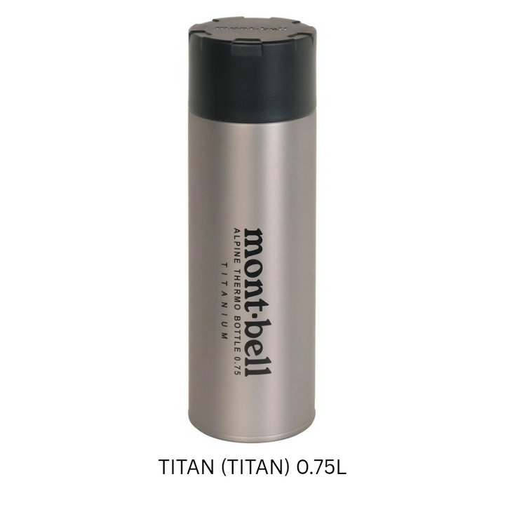 Montbell Titanium Alpine Thermo Bottle 0.5L, 0.75L