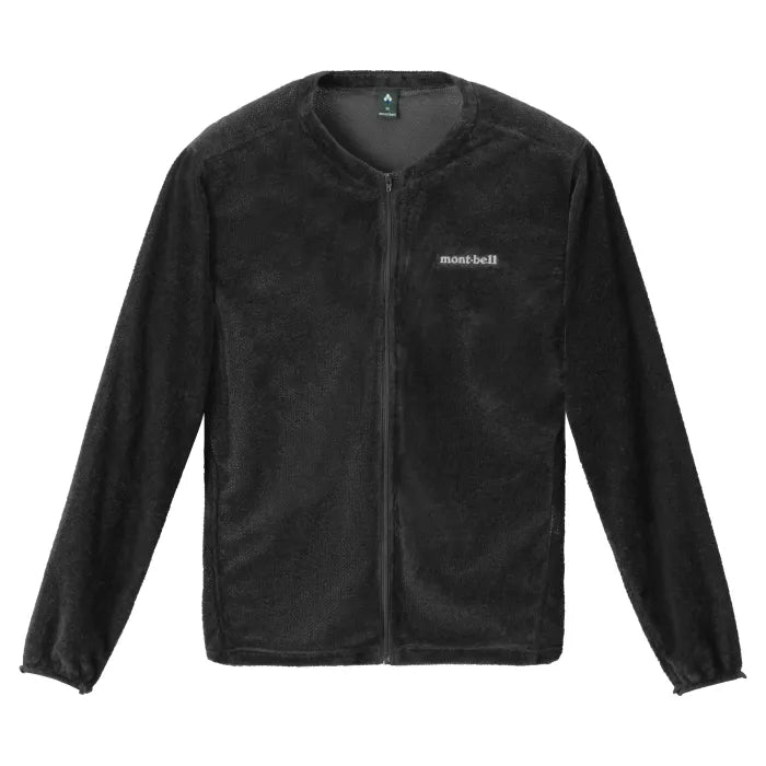 Montbell 3in1 Trail Shell men's, inner fleece liner jacket in black, front view