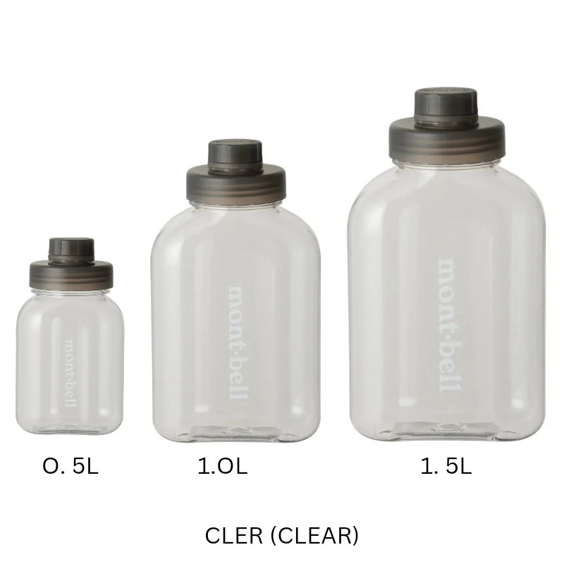 Montbell Square Bottle 0.5L, 1.0L, 1.5L