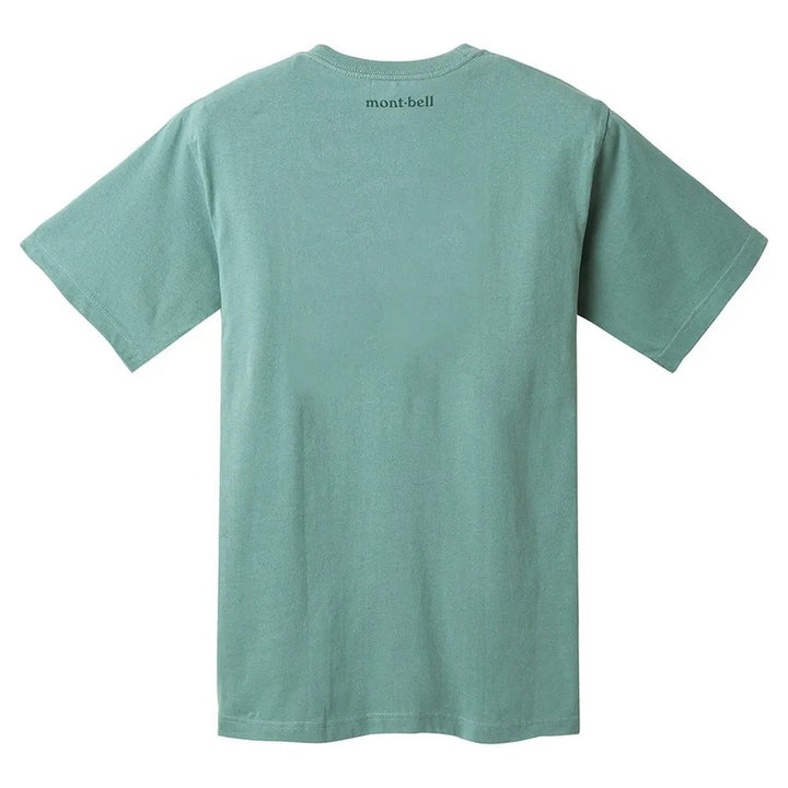 Montbell T-Shirt Unisex Pear Skin Cotton T Campfire - Light Blue