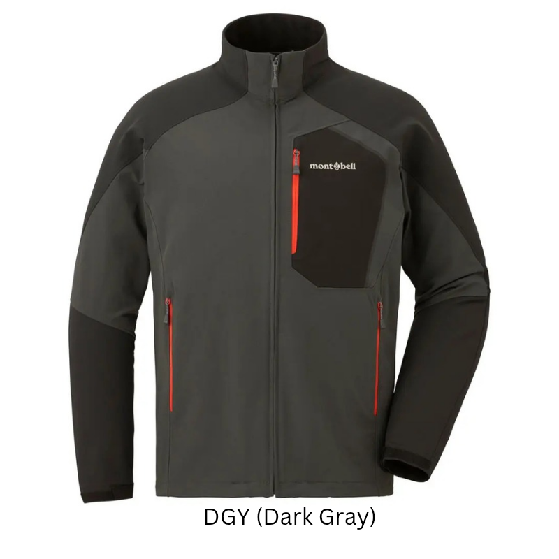 Montbell Soft Shell Roche Jacket Unisex - Wind resistance Water repellent