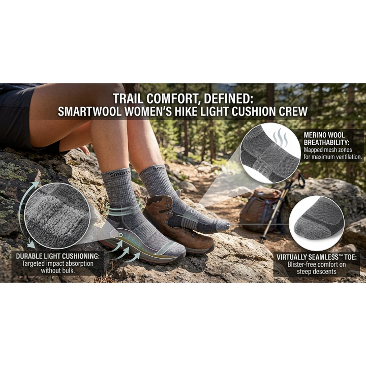 Smartwool Women's Hike Light Cushion Crew Socks