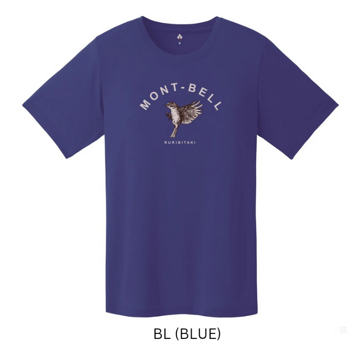 Montbell T-Shirt Women's Wickron T Red-Flanked Bluetail