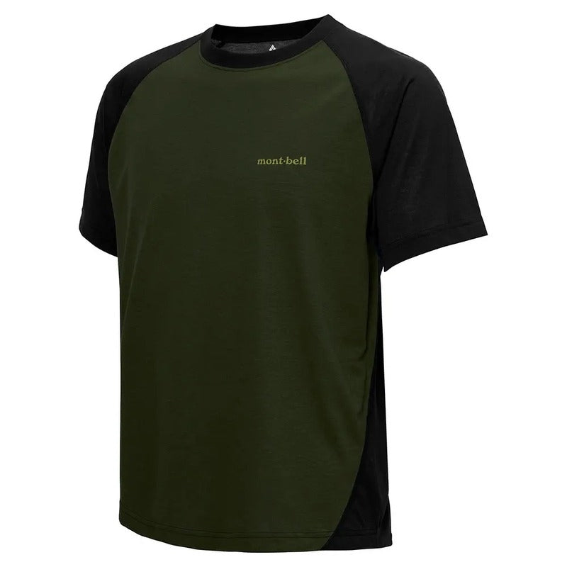Montbell T-Shirt Men's Wickron T Raglan Dark Green