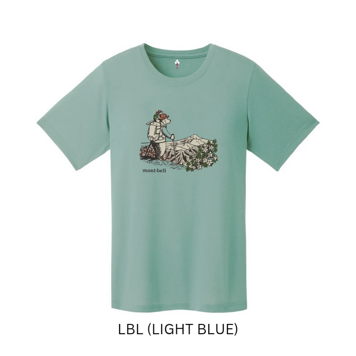 Montbell T-Shirt Women's Wickron T Hiking Bear - Everyday Hiking Trekking Firstlayer