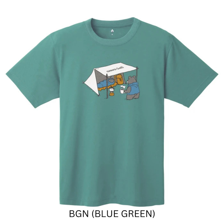 Montbell T-Shirt Unisex Wickron T Camping Bear