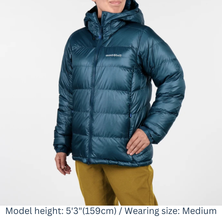 Montbell Down Jacket Women's Alpine Down Parka With Hood - 800 Fill