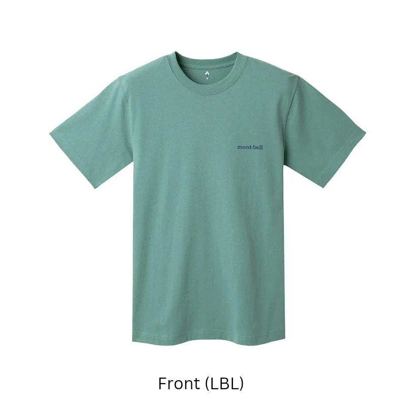 Montbell T-Shirt Unisex Pear Skin Cotton T Hyakkimaru - Yellow UV Cut