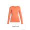 icebreaker Merino Base Layer Women's 200 Oasis Long Sleeve Crewe - Glazen Tang