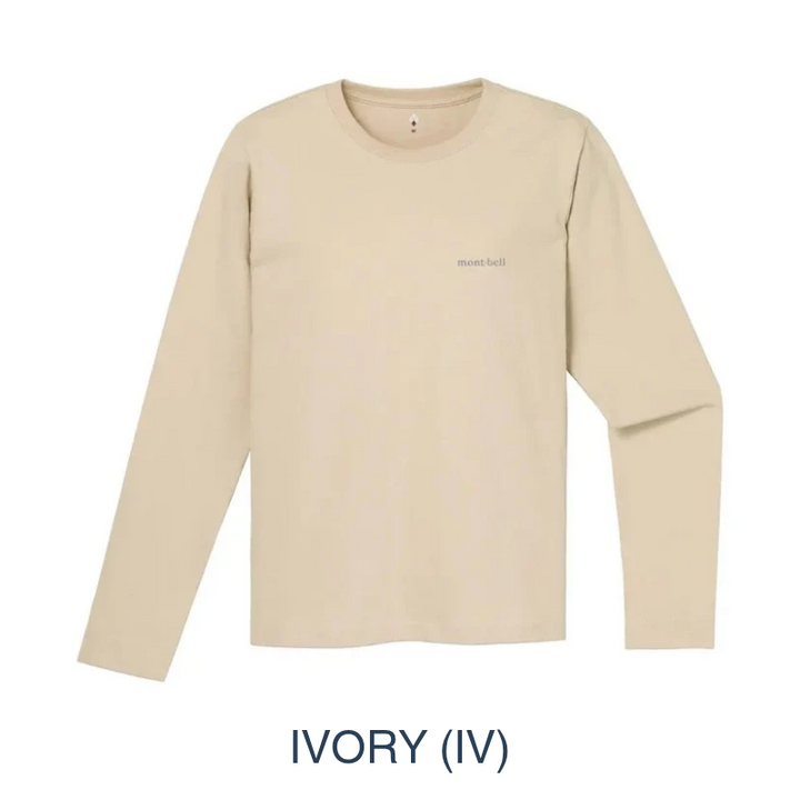 Montbell Women's Pear Skin Cotton Long Sleeve T