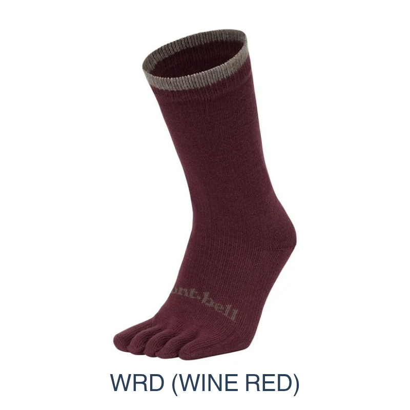 Montbell Women's Wickron Travel 5 Toe Socks