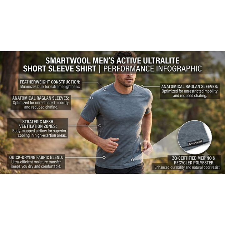 Smartwool Men's Active Ultralite Short Sleeve Tee