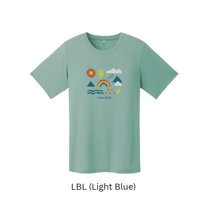 Montbell T-Shirt Women's Wickron T Nature Symbol - Everyday Hiking Trekking Firstlayer