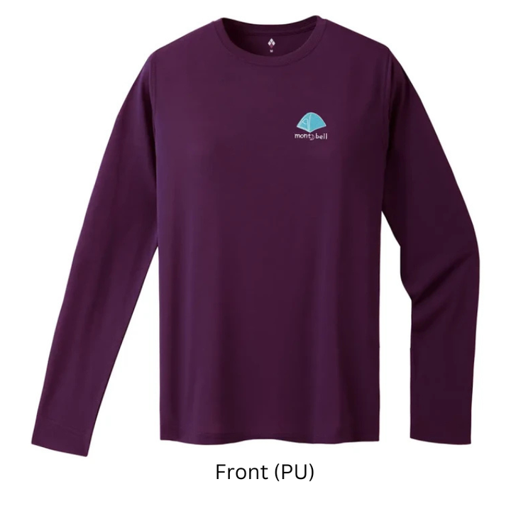 Montbell T-Shirt Women's Wickron Long Sleeve T Mountain Gear - Everyday Hiking Trekking Firstlayer