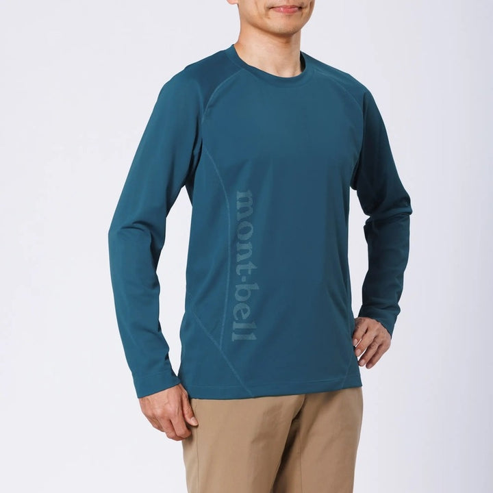 Montbell Men's Cool Light Long Sleeve T - Outdoor Hiking Trekking Firstlayer
