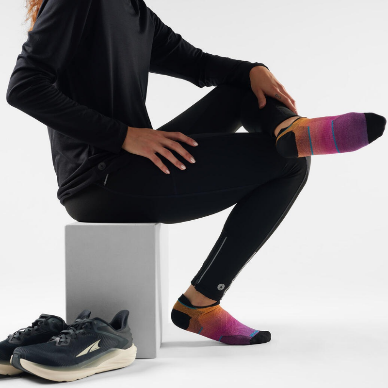 Smartwool Women's Run Zero Cushion Print Low Ankle Socks