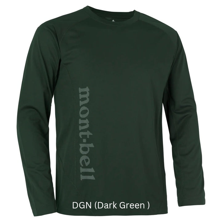 Montbell Men's Cool Light Long Sleeve T - Outdoor Hiking Trekking Firstlayer