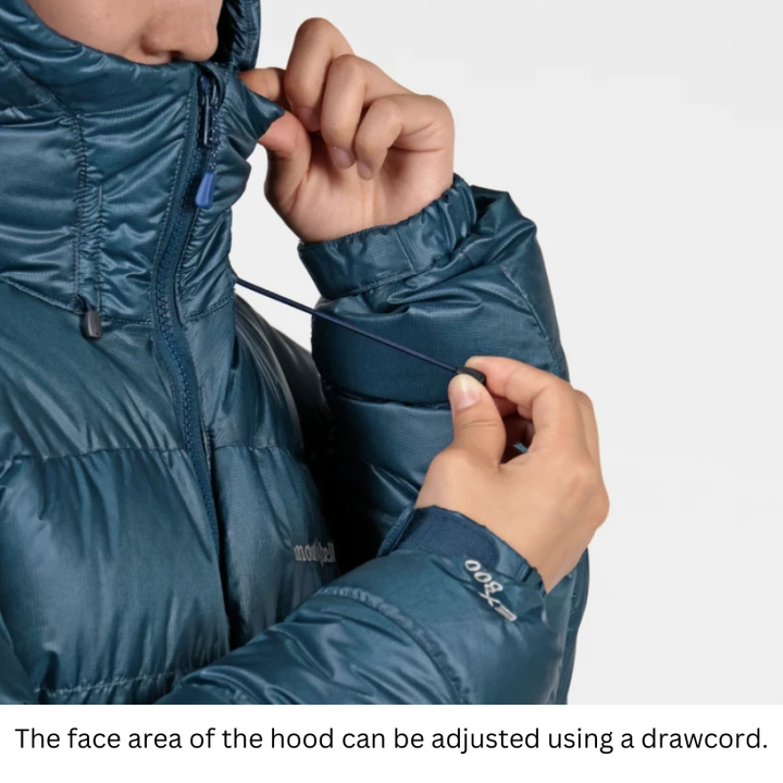 Montbell Down Jacket Women's Alpine Down Parka With Hood - 800 Fill