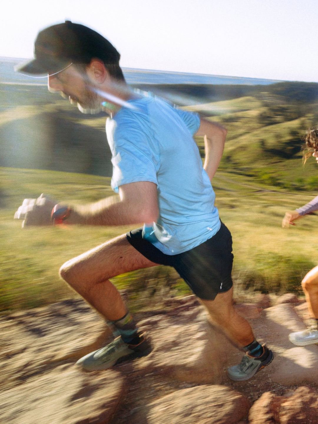 Runner in a Smartwool Active Ultralite merino tee