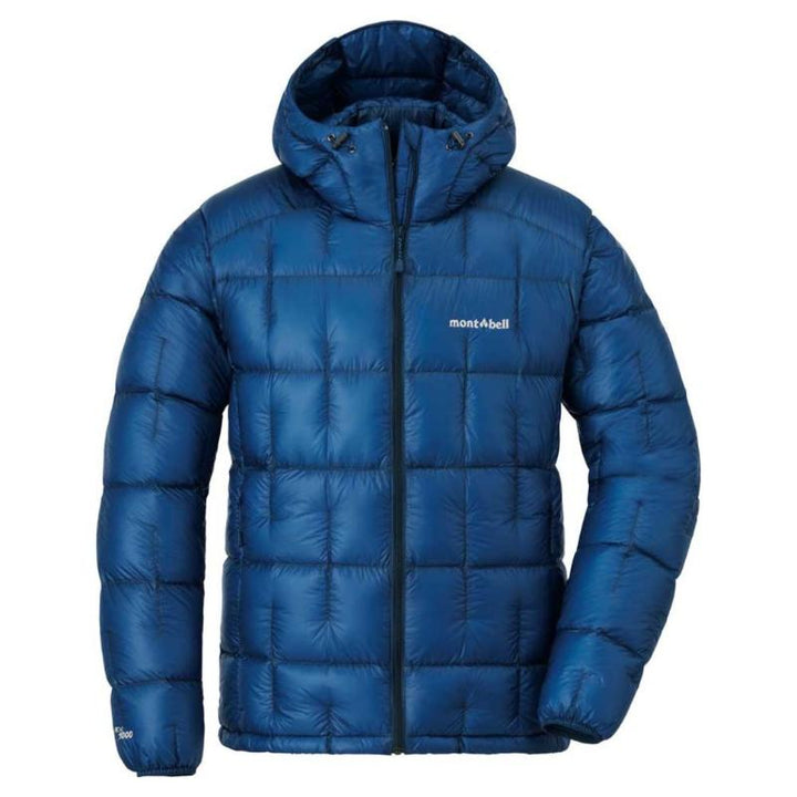 Montbell Down Jacket Men's Plasma 1000 Alpine Hooded Jacket - Mid Weight Warmth Lightweight Water Resistant Parka