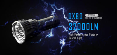 Imalent DX80 End Of Darkness Search Flashlight 32000 Lumens (5 year warranty)