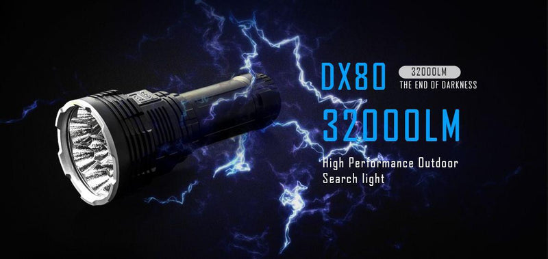 Imalent DX80 End Of Darkness Search Flashlight 32000 Lumens (5 year warranty)
