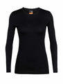 icebreaker Merino Base Layer Women's 200 Oasis Long Sleeve Crewe - Everyday Outdoor Camping Trekking Hiking