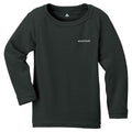 Montbell Base Layer Kids' Unisex ZEO-LINE Expedition Round Neck Long Sleeve Crew Aqua Black 105-120 1107278