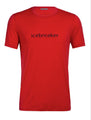Icebreaker T-Shirt Men's Merino Wool 150 Tech Lite Short Sleeve Crewe WORDMARK - Outdoor Camping Trekking Hiking Everyday