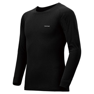 Montbell Base Layer Men's (MB 1107282) ZEO-LINE Middle Weight Crew Round Neck Long Sleeve - Outdoor Cold Weather Winter Climate