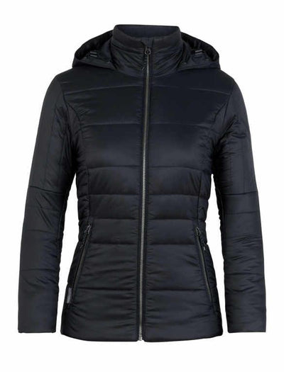 Icebreaker Jacket Women's MerinoLOFT Stratus X Hoodie Winter Jacket - Water Resistant Outdoor Travel